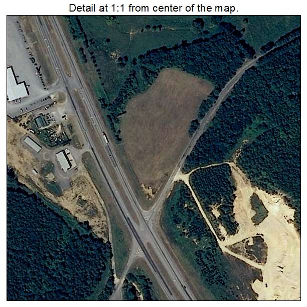 Pine Ridge, Alabama aerial imagery detail