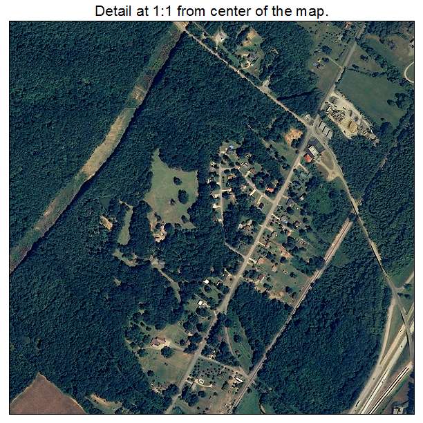 Reece City, Alabama aerial imagery detail