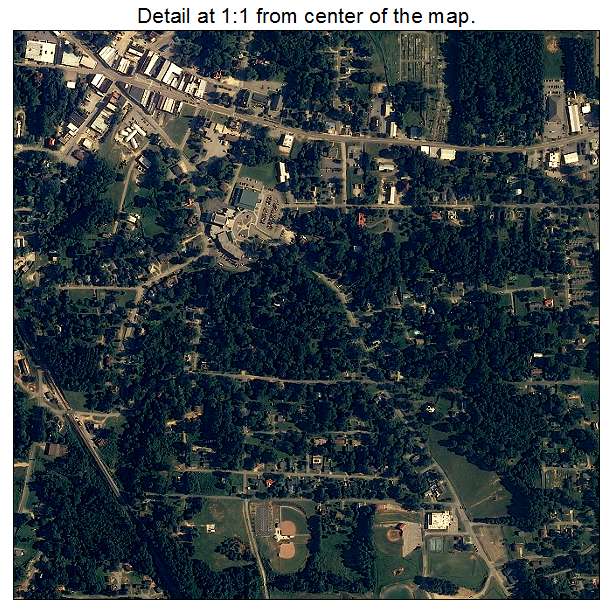 Roanoke, Alabama aerial imagery detail