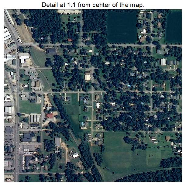 Robertsdale, Alabama aerial imagery detail