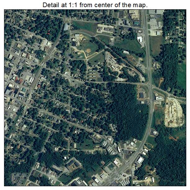 Russellville, Alabama aerial imagery detail