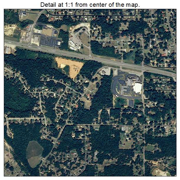 Saks, Alabama aerial imagery detail