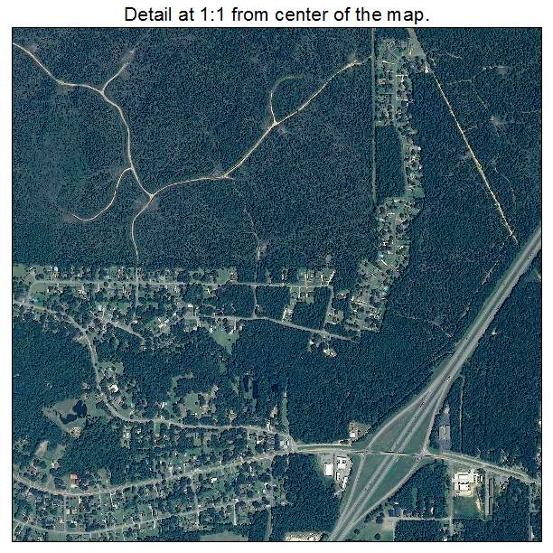 Saraland, Alabama aerial imagery detail
