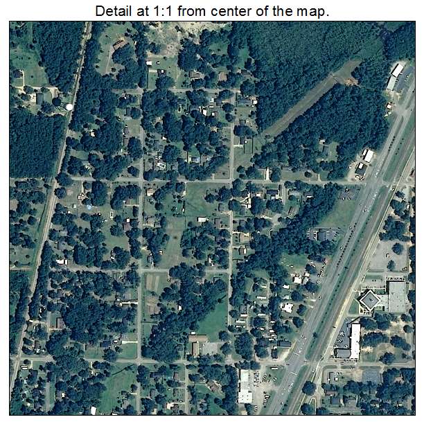 Satsuma, Alabama aerial imagery detail