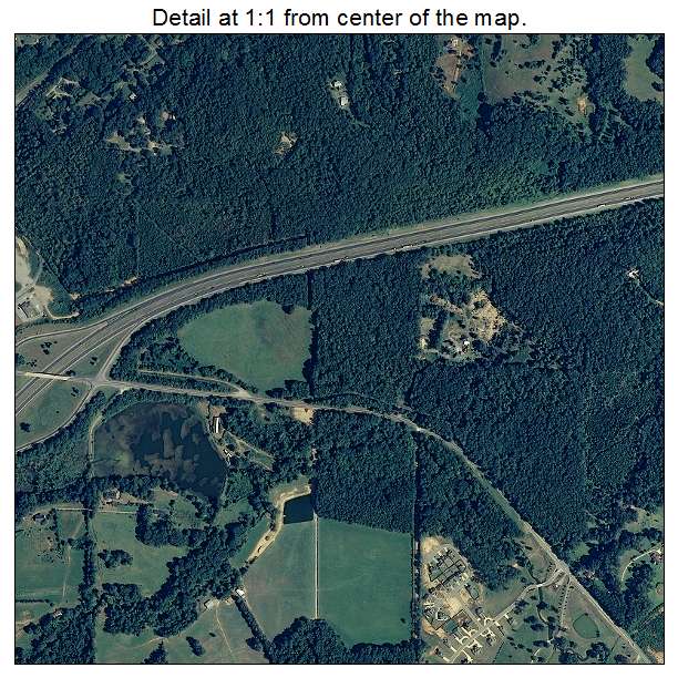 Springville, Alabama aerial imagery detail