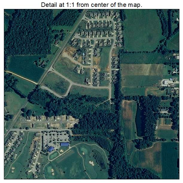 St Florian, Alabama aerial imagery detail