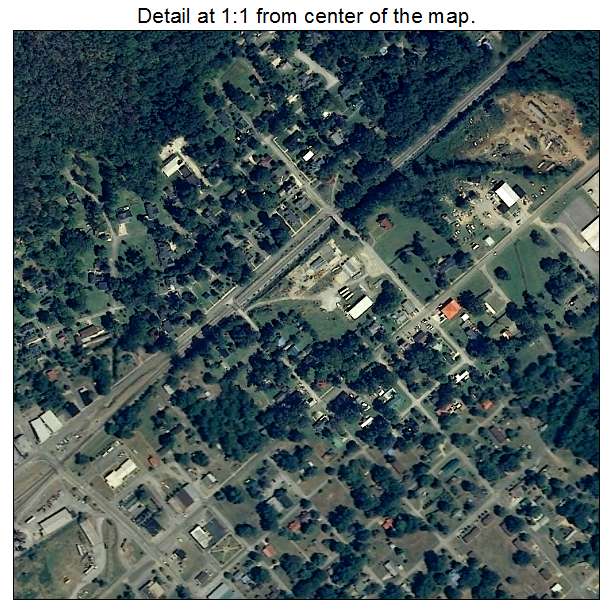 Stevenson, Alabama aerial imagery detail