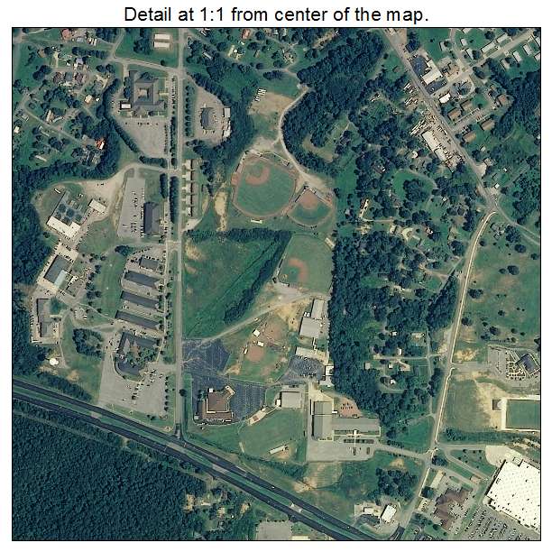 Sumiton, Alabama aerial imagery detail