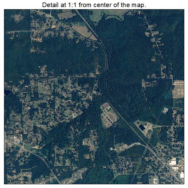 Sylacauga, Alabama aerial imagery detail