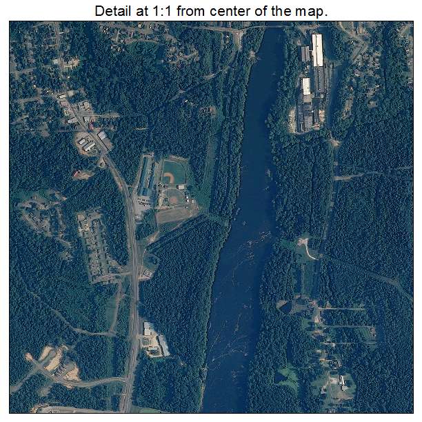 Tallassee, Alabama aerial imagery detail