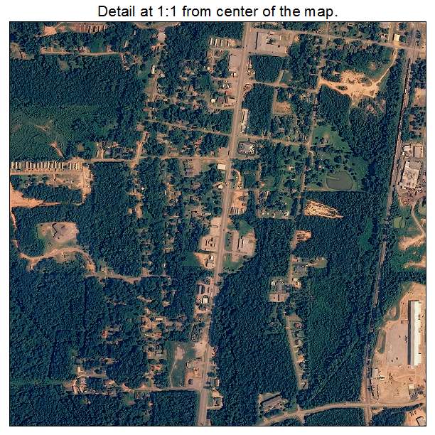 Thomasville, Alabama aerial imagery detail