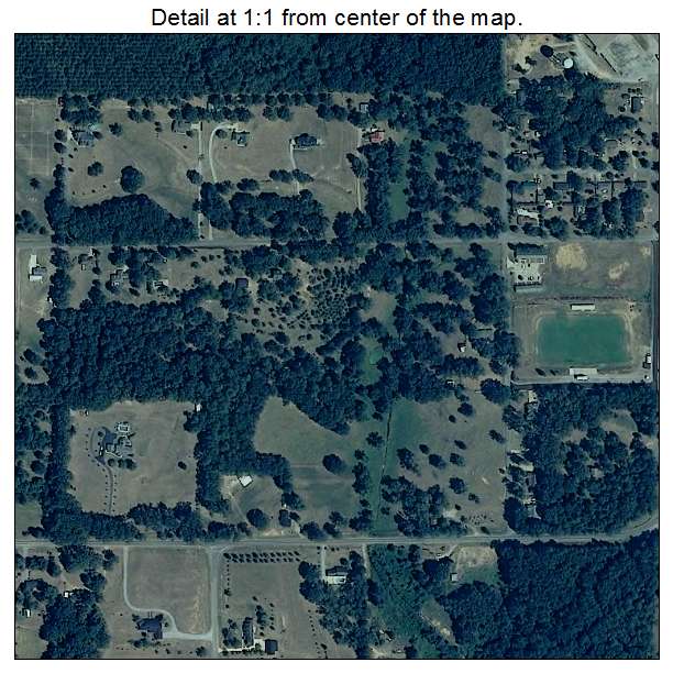 Thorsby, Alabama aerial imagery detail