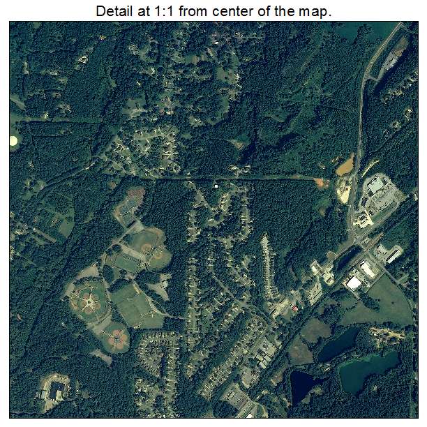 Trussville, Alabama aerial imagery detail