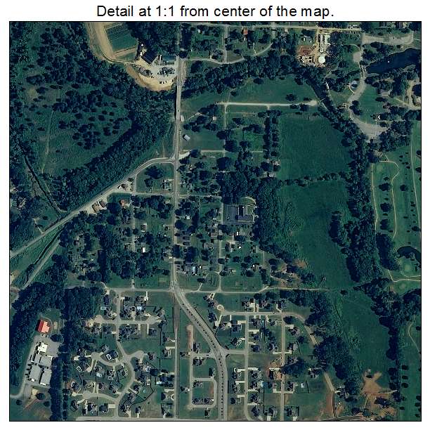 Tuscumbia, Alabama aerial imagery detail