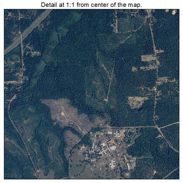 Tuskegee, Alabama aerial imagery detail