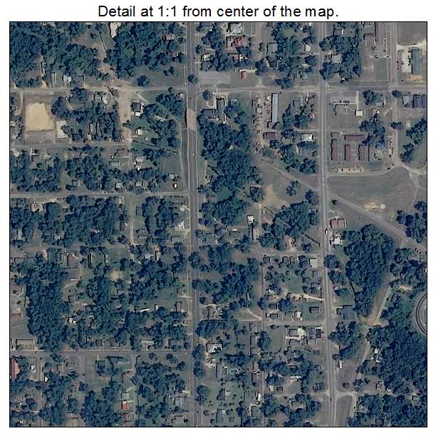 Union Springs, Alabama aerial imagery detail