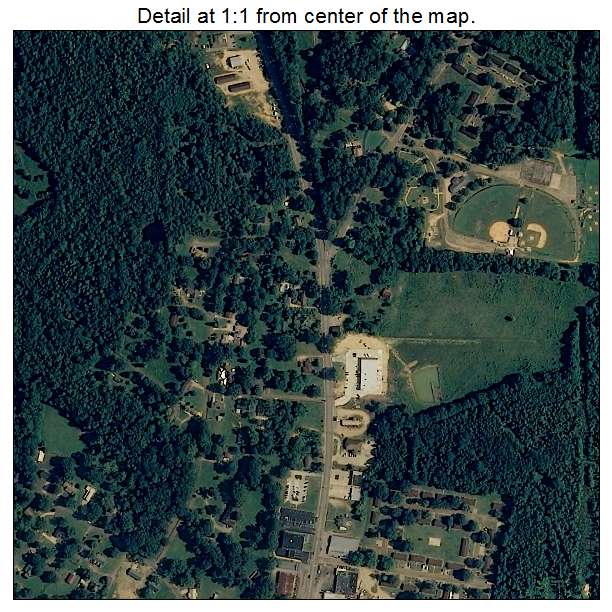 Vernon, Alabama aerial imagery detail