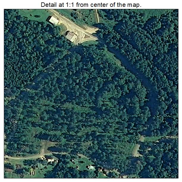 Vredenburgh, Alabama aerial imagery detail