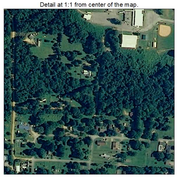 Waterloo, Alabama aerial imagery detail
