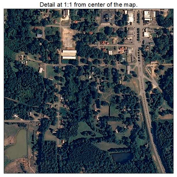 Wedowee, Alabama aerial imagery detail