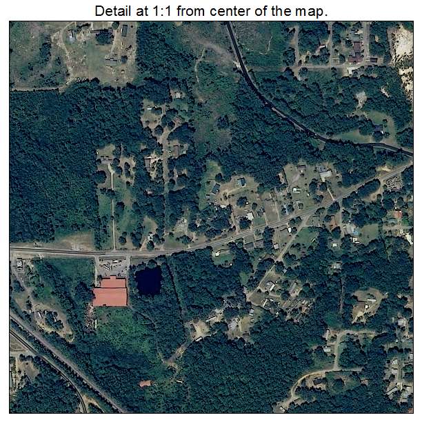 West End Cobb Town, Alabama aerial imagery detail