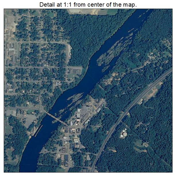 Wetumpka, Alabama aerial imagery detail