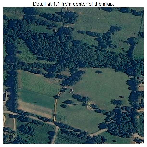 Yellow Bluff, Alabama aerial imagery detail