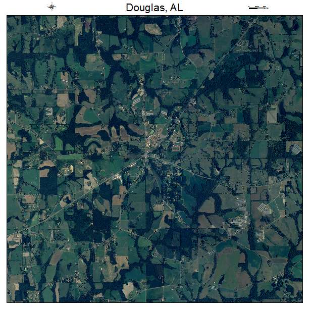 Douglas, AL air photo map