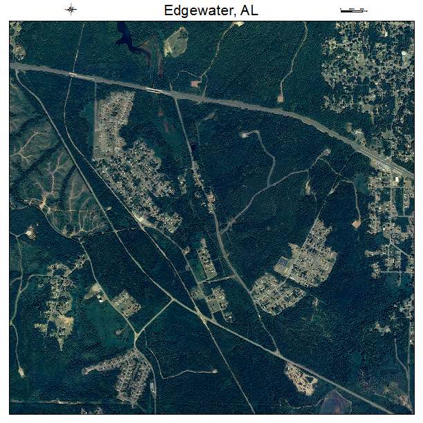Edgewater, AL air photo map