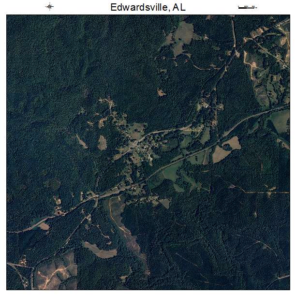 Edwardsville, AL air photo map