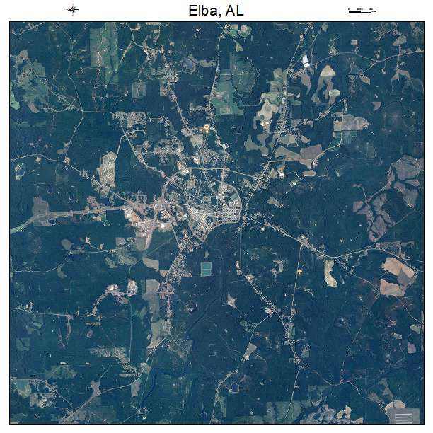 Elba, AL air photo map