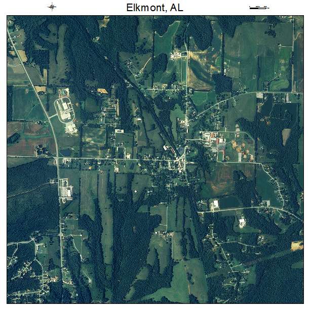 Elkmont, AL air photo map