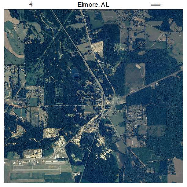 Elmore, AL air photo map
