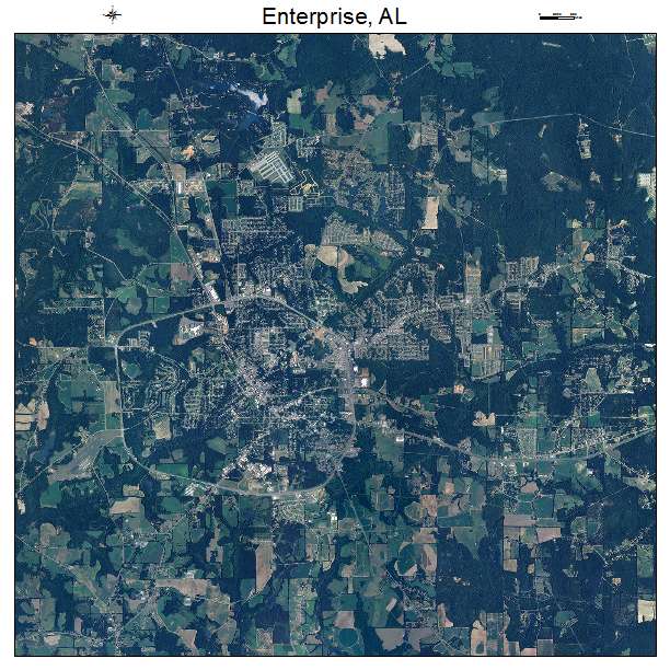 Enterprise, AL air photo map