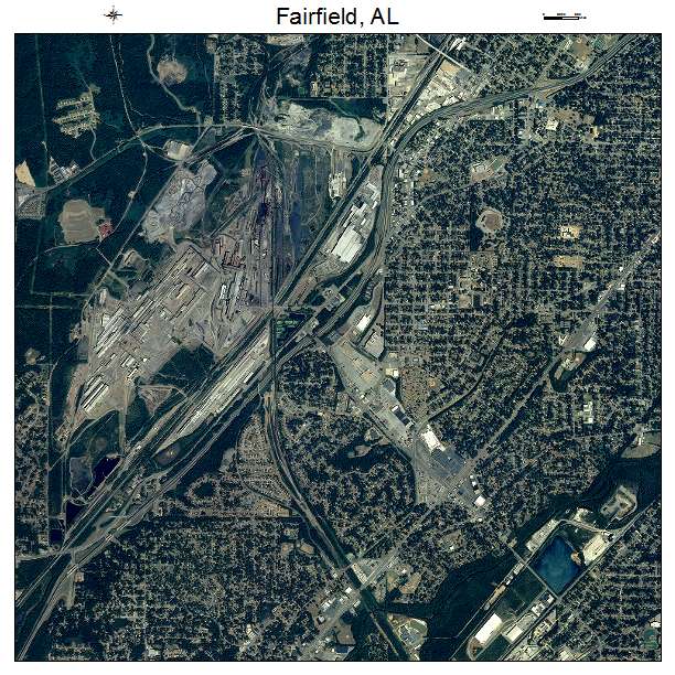 Fairfield, AL air photo map