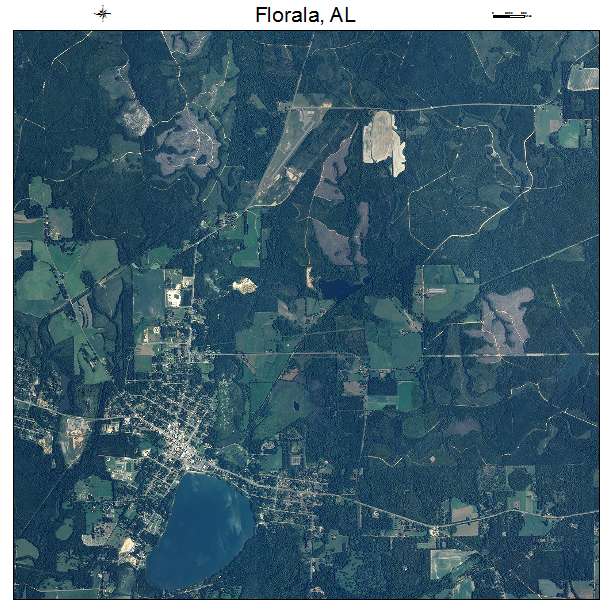 Florala, AL air photo map