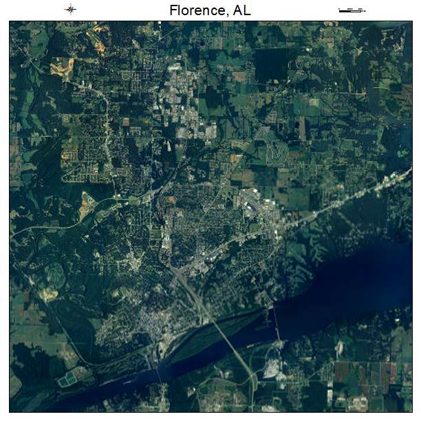 Florence, AL air photo map