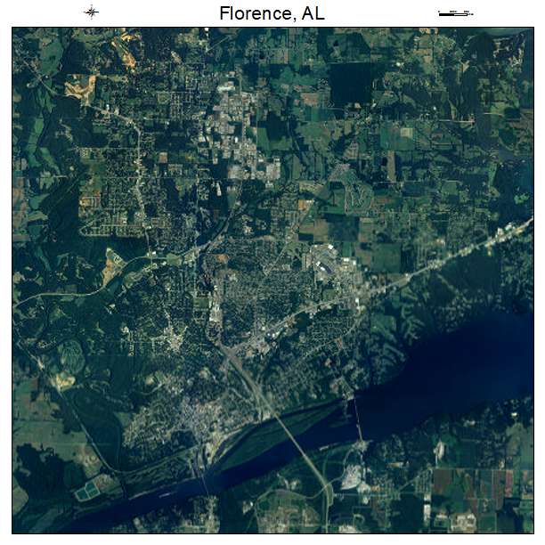 Florence, AL air photo map