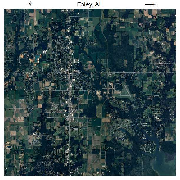 Foley, AL air photo map