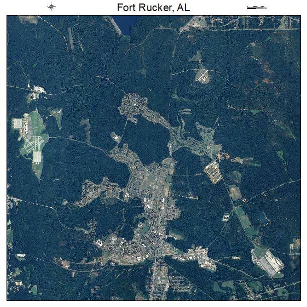 Fort Rucker, AL air photo map