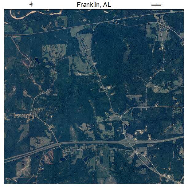 Franklin, AL air photo map