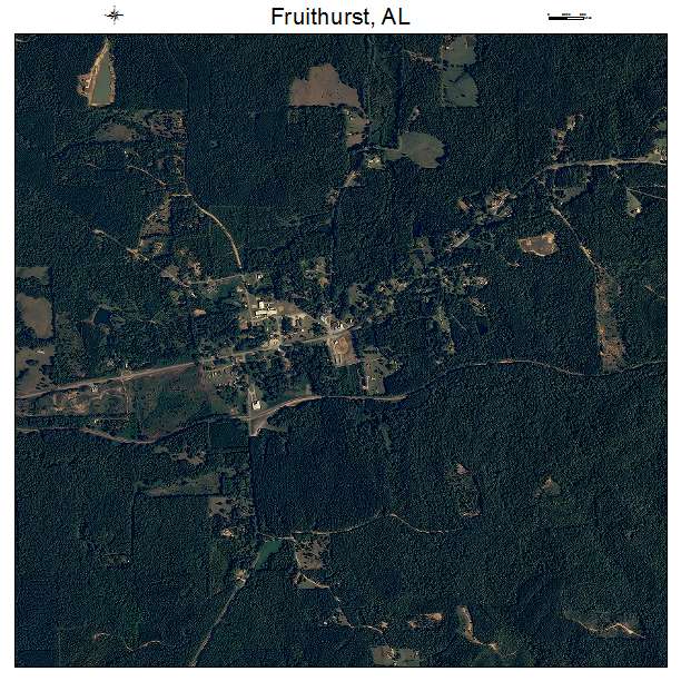 Fruithurst, AL air photo map