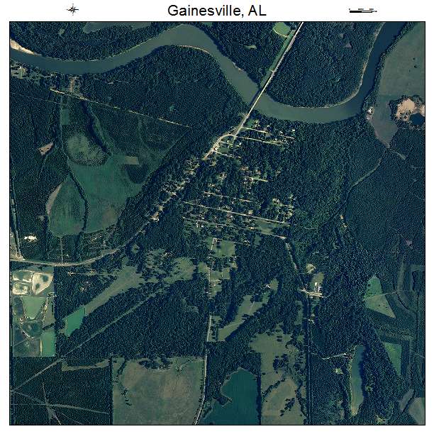 Gainesville, AL air photo map