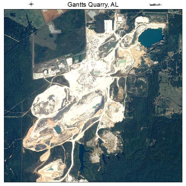 Gantts Quarry, AL air photo map