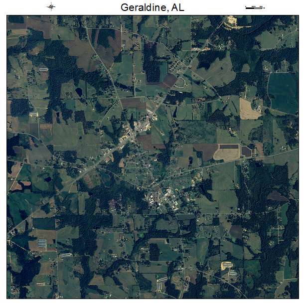 Geraldine, AL air photo map