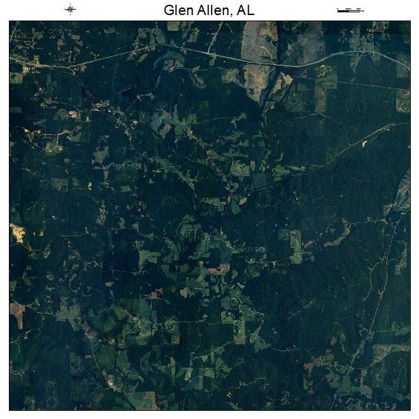 Glen Allen, AL air photo map