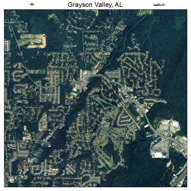 Grayson Valley, AL air photo map