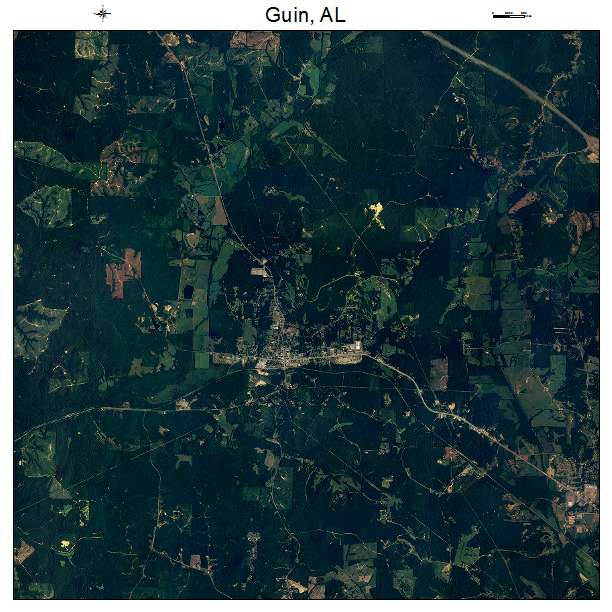 Guin, AL air photo map