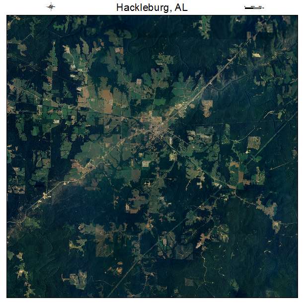 Hackleburg, AL air photo map