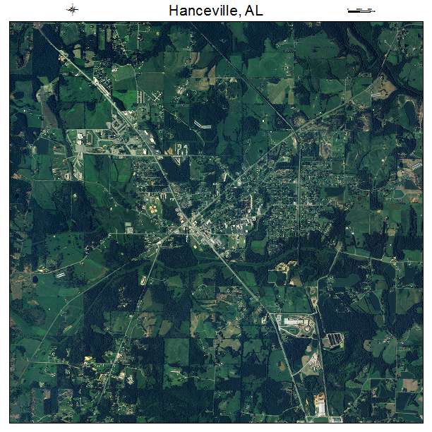 Hanceville, AL air photo map